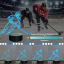 Lampeez Ice Hockey Player 3D Night Lights for Kids LED 16 Colors Remote Control Changing Touch Dimmable Table Desk Lamp Birthday Xmas Gifts Home Decor for Sports Hockey Fan