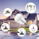 100 Watt Incandescent Light Bulbs, A19 100 WATT Incandescent Bulb Shatter Resistant Rough Service Light Bulb 100 WATTS A19 Shape, E26 Standard Base 2 Pack