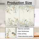 Spring Floral Blue Bird Kitchen Towels Set of 2, Farmhouse Wildflower Spring Dish Tea Towels for Kitchen Decor, Rustic Flower Hand Towels for Bathroom Decor, 16x24 Inch