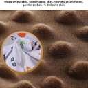 BOMOLOUR Seat Cover Compatible with Bumbo and Nuby Seat, Removable Breathable Baby Floor Seat Cover for Boys and Girls, Seat Not Included (Brown Farm)
