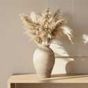 Ceramic Flower Vase for Home Decor, Rustic Farmhouse Vintage Retro Large Vase for Living Room, Kitchen, Bedroom, Decoration for House, Bookshelf, Dining Table, Office, Gift(9.3 inch)