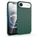 JZNIOBEI for iPhone Air Case,Heat Dissipation and Breathable,Non-Slip and Sweat-Proof,Full Coverage Fashionable Woven Design,with Screen Protector Case for iPhone 17 Air,Green