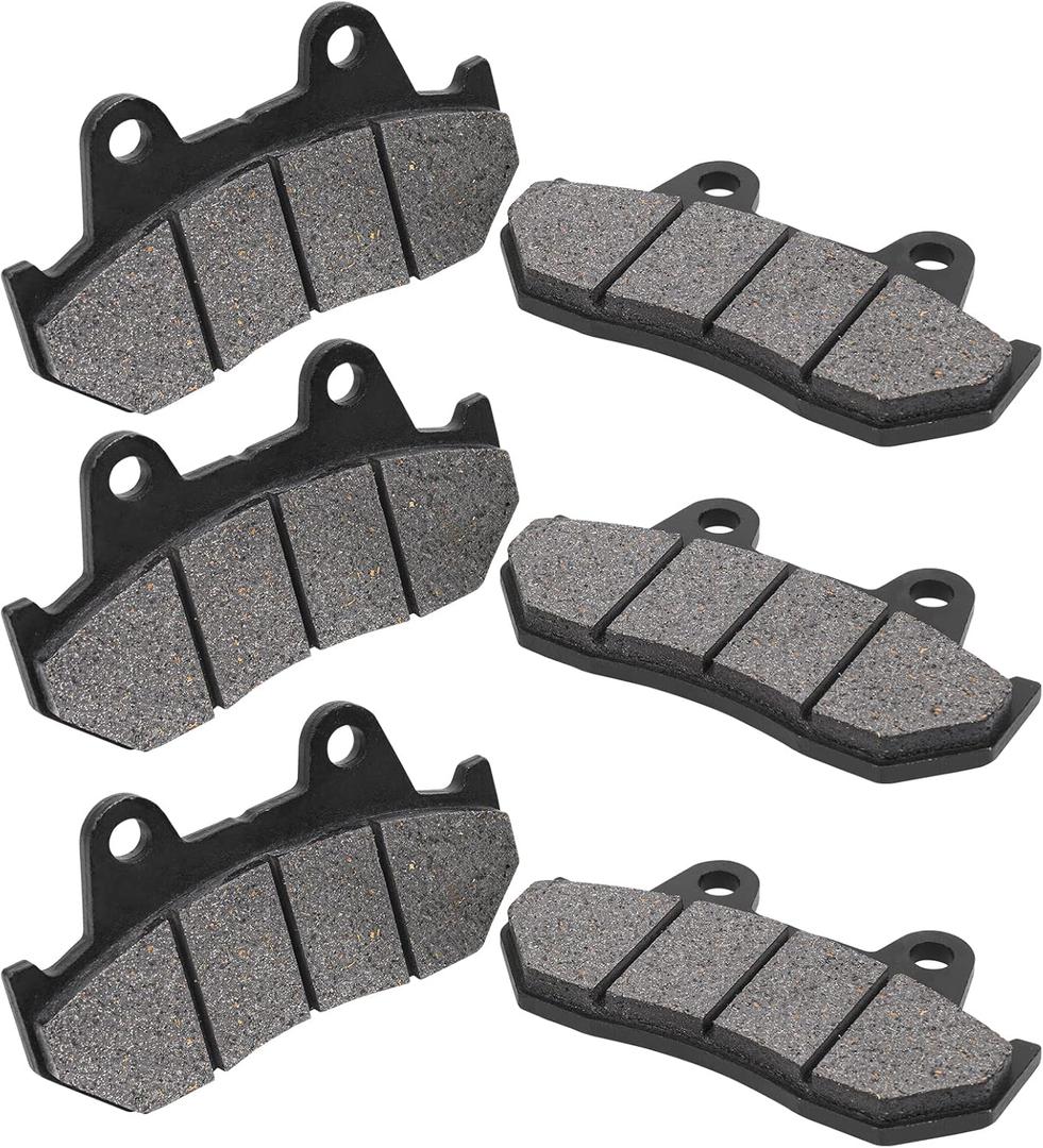 Front & Rear Brake Pads for Honda GL1100A GL 1100 A Goldwing Aspencade 1982-1983/VF1100 C/S V65 Magna/Sabre 1983-1986/GL1200 Goldwing 1200 Aspencade 1984-1987/CB500 TC Turbo/CB900 C Custom 1982