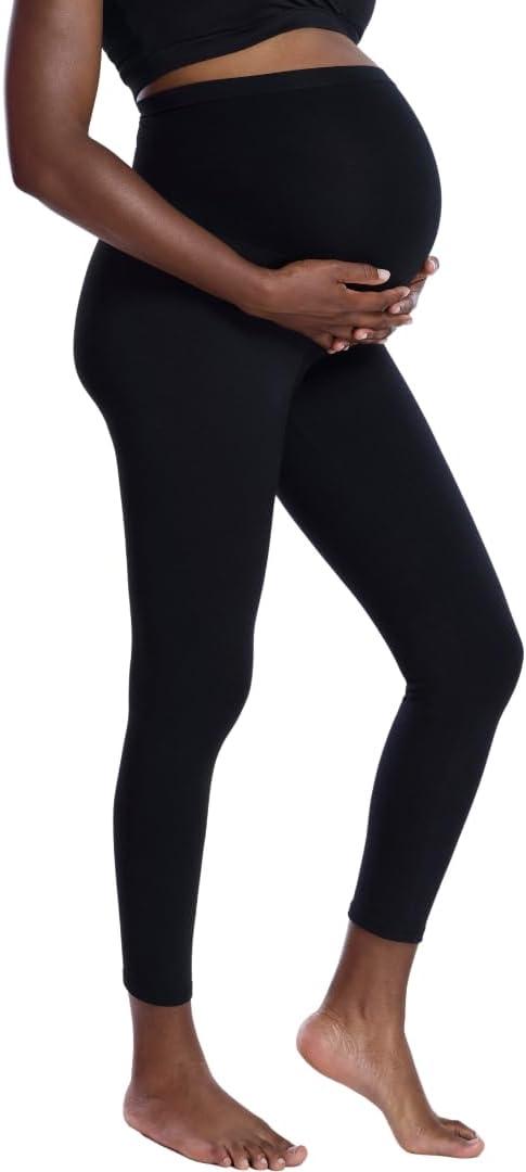 Motherhood Maternity Women's Essential Stretch Full Length Secret Fit Over The Belly Pregnancy Legging, Size S