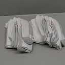 Hanes Men's Double Tough Crew Socks, 12-Pair Pack (White/ Grey Foot Bottom - 12 Pack)