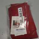 Biscaynebay Textured Fabric Christmas Square Tablecloths 54x54 Inches, Red Water Resistant Spill Proof Tablecloths for Dining, Kitchen, Wedding and Parties, Machine Washable