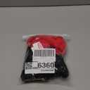 COCOPEAR Women's Ruched High Waisted Bikini Bottom Retro Vintage Swim Short Tankinis (Pack of 2) Black+Red L/8-10