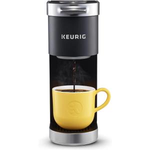 Keurig K-Mini Plus Single Serve K-Cup Pod Coffee Maker, with 6 to 12oz Brew Size, Stores up to 9 K-Cup Pods, Travel Mug Friendly, Matte Black