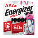 Energizer MAX AAA Batteries (8 Ct), Triple A Alkaline Batteries Pack Of 6