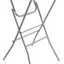 Byliable 32in Cocktail Table White High Top Folding, Portable Bar Height Folding Table Round with Removable Gray Legs, Indoor Outdoor Banquet for Parties, Commercial, Speech, Dining, 3243 in