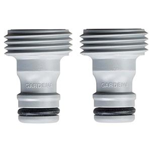 Gardena Accessory Adapter (4pcs) and OOK 50584 ReadyNail Picture Hangers, Hassle-Free Picture Hooks, 30lbs, Brass (4  Pcs)