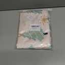 Yookeb Cute Christmas Pine Tree Kitchen Valance Curtains 54W x 18H Rod Pocket Winter Xmas Holiday Pink Sage Green Decor Bathroom Bedroom Living Room Window Door Drapes Treatment