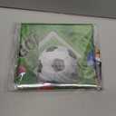 Frienda 2 Pack Green Sport Theme Party Decoration 3.3x6.6 ft Foil Fringe Curtain Basketball Football Soccer Baseball Background Birthday Decor Tinsel Streamers Photo Props for Athlete Party Supplies