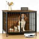DWANTON 37.5" Heavy Duty Dog Crate Furniture, Dog Kennel Furniture Indoor