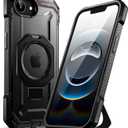 SUPCASE for iPhone 17e/16e Case with Stand (Unicorn Beetle Grip), [Compatible with MagSafe] [Military-Grade Drop Protection] Heavy Duty Rugged Magnetic Phone Case for iPhone 17e/16e 6.1", Black