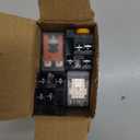 2 Pcs Electromagnetic Power Relays, Red Indicator Light, 8-Pin DPDT 10 A 110 VAC Relay with Plug-in Terminal Socket, DIN Rail Mounted, CQC, CE (EE-L2CLG)