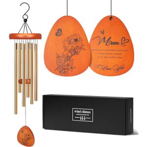 Gifts for Mom, Mom Gift from Daughter & Son - Wind Chimes Daily Love Reminder for Christmas, Birthday, Mother's Day, Thanksgiving, Ideal for Garden, Courtyard & Patio Decor
