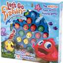 Let's Go Fishin' Game by Pressman - The Original Fast-Action Fishing Game!, 1-4 players