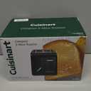 Cuisinart CPT-122BK 2-Slice Compact Plastic Toaster, Slots for Bagels & Bread, 7 Shade Settings, Cancel/Defrost/Reheat Functions, Removable Crumb Tray, Small Kitchen Appliance for Home & Office, Black