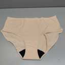 Absorbent Incontinence Underwear for Women Washable Urinary Leak Proof Brief Cotton 56 ML for Maternity Postpartum (Beige XL)
