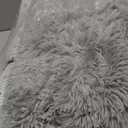 FlyDOIT Grey Round Rug for Bedroom, Super Fluffy Circle Rugs for Baby Nursery, 4'X4' Feet Furry Carpet for Children Kids Room, Cute Soft Shaggy Rug for Girls Home Decor, Fuzzy Plush Carpets for Dorm