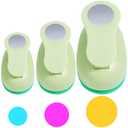 UCEC Circle Punch, 2+1.5+1 Inch Paper Punch, 3 Pcs Paper Punches for Crafting, Round Hole Punch, Circle Cutter for Scrapbook, Cards, DIY Albums Photos
