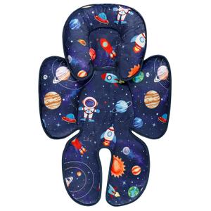 SWESEN Baby Car Seat Head & Body Support, Infant Carseat Insert, Soft Baby Car Seat Insert Cushion for Strollers, Bouncers, Swing, Space Planet
