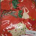 DJY Christmas Duvet Cover Set Queen,Xmas Tree Reindeer Printed Bedding Set Soft Lightweight Comforter Cover for Festive Bedroom Decor 3 Pieces(1 Duvet Cover and 2 Pillowcases) Zipper Closure Red