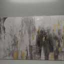 SOUGUAN Canvas Wall Art Gold Abstract Art Living Room Decor 30"x 60" Black and Grey Artwork Office Decor Large Paintings for Bedroom Home Decoration