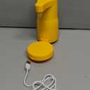 Electric Laundry Detergent Pump - Reusable Laundry Detergent Dispenser with Graduated Cup for Liquid Detergent, USB Rechargeable, Ideal for Laundry Room Organization (White)