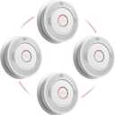 SITERWELL Smoke and Carbon Monoxide Detector 10-Year Battery, Wireless Interconnected Smoke Alarm Carbon Monoxide Detector with Dual Language Voice Alerts for Home and Babyroom, 4 Pack