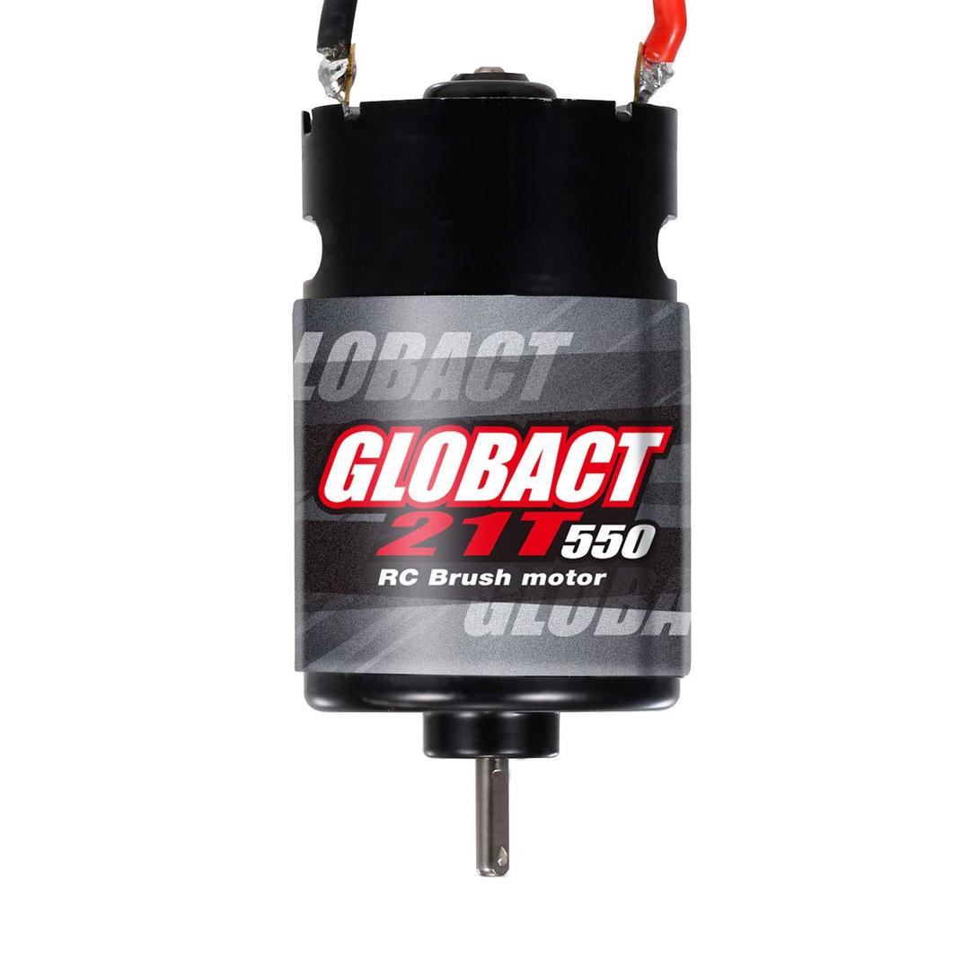 Globact 550 RC Motor 21T Brushed Motor for 1/10 RC Scale RC Crawler Car TRX4 TRX6 Redcat Axial SCX10 SCX10 II AXI03007 JL 90046 RC4WD D90