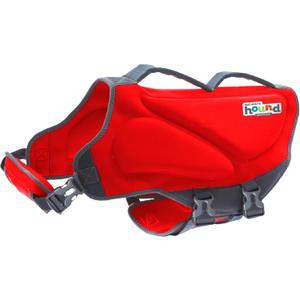 Outward Hound Dawson Swim Dog Life Jacket, High-Performance Neoprene Dog Life Vest for Swimming, Boating, and Water Safety, Large, Red (Large (Chest Girth: 28"-32"))