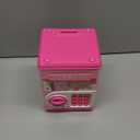 Piggy Bank for Kids, Electronic Mini ATM Bank with Password for Boys Girls, Money Saving Box with Auto Grab Bill Slot, Cash Coin Can Money Safe Toy, Birthday for Age 3-12, Pink