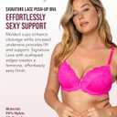 Smart & Sexy Women's Signature Lace Push-up Bra - Perfect for Seeking Effortless Style and Comfort, Size 38DD (Pink)