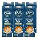 SOWN Organic Oat Creamer Sweet & Creamy - Barista Oat Milk Non Dairy Coffee Creamer - Plant Based, Dairy-Free, Vegan, Gluten-Free, Non-GMO, Shelf Stable - 32oz (Pack of 6) (EXP 09/18/26)