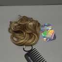 REECHO Invisible Wire Hair Extensions with Thinner Softer Lace Weft (Medium Blonde with Highlights, 12 Inch (Pack of 1))