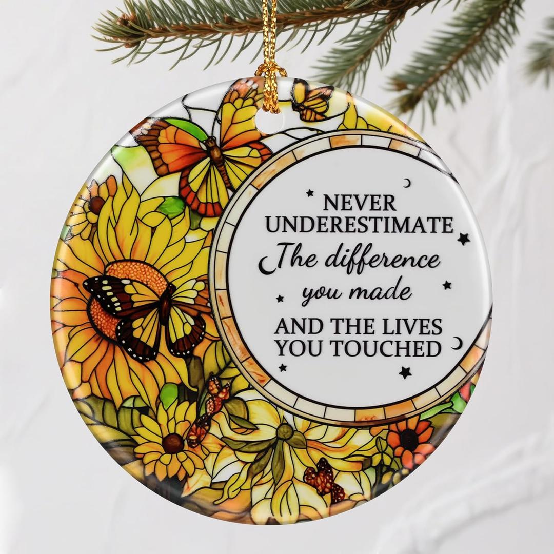 Christmas Ornaments, Going Away, Goodbye, Farewell Gifts for Coworkers - Retirement, Coworker Leaving Gifts for Women, Men - Leaving Job, Moving Away Presents for Friends, Boss, Work Bestie - Design L