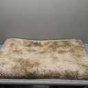 Litanika 4x6 Shag Area Rug for Living Room Bedroom, Tie-Dyed Beige High Pile Soft Plush Shaggy Furry Cream Bedside Playroom Dorm Carpet, Non-Slip, Non-Shedding Modern Indoor Floor Rug