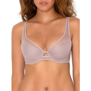 Smart & Sexy Women's Plunge Bra  Mesh Design for Alluring Lift and Comfort (36DDD)