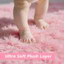 Shag Area Rug for Bedroom 3x5, Pink Fluffy Area Rugs for Living Room,Soft Fuzzy Rug Non-Shedding Indoor Plush Carpet for Kids Bedroom Nursery Dorm Home Decor