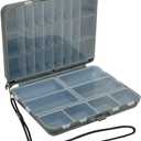 Plano Compact Side by Side Tackle Box,Gray/Clear