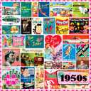 Re-Marks 1950s Pop Culture Puzzle, 1000-Piece Puzzle for All Ages, Family Jigsaw Puzzle