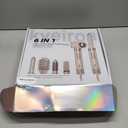 6 in 1 Hot Air Brush & Hair DryerHigh-Speed Hair Dryer Brush with Auto Wrap Curlers, Hot Air Styler Wrap Fast Drying & Frizz-Free Styling, No Heat Damage, Volumizing with Travel Bag (Stone)