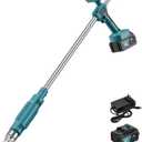Weed Puller Tool,Electric Stand Up Weed Puller Tool, 21V Battery Powered w/ 1pcs 3000mAh,Heavy Duty 3-Claw Steel Root Weeder,for Dandelion Lawn Garden YardBlue