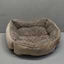 JOEJOY Rectangle Dog Bed for Large Medium Small Dogs Machine Washable Sleeping Sofa Non-Slip Bottom Breathable Soft Puppy Bed Durable Orthopedic Calming Pet Cuddler, Multiple Size, Beige (S(20"x 19"x 6"))