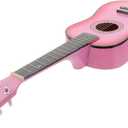 Pink Folk Acoustic Guitar for Beginners Music Instrument Material Present for Boy Girl Learning Music