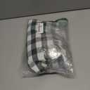 Women's Gingham Pants High Waisted Wide Leg Casual Checkered Trousers with Pockets Summer Travel Loose Outfits, Large