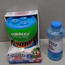 FUBBLES NO Spill Funfiniti Bubble Machine | Blows One Hour of Non Stop Bubbles | Toy Set Includes 36oz of Non Toxic Refill Solution (Bubble Solution Bottle Colors Will Vary)