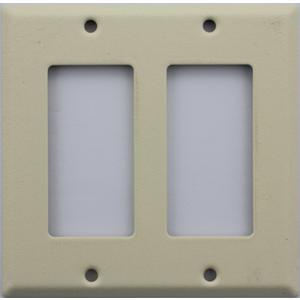 Rocker Opening Wall Plate, Ivory (5 Pack), 4.5"W x 4.5"H